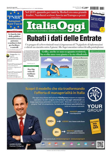 Italia oggi : quotidiano di economia finanza e politica